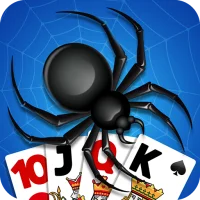 Spider Solitaire, Large Cards